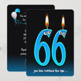Party im Ruhestand im Alter von 66 Jahren Einladun Einladung