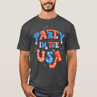 Party in den USA 4. Juli Party Amerikanische Famil T-Shirt