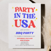 Party in den USA 4. Juli Retro GRILLEN Party