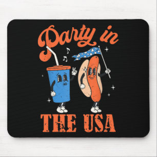 Party in den USA 4. Juli Unabhängigkeitstag USA Mousepad