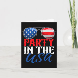 Party in den USA Funny 4. Juli American Flag S Karte