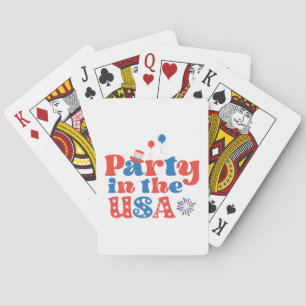 Party in den USA Spielkarten