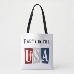 Party in den USA Tasche