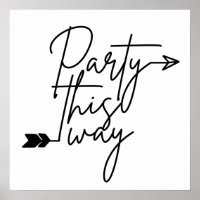Party in diese Richtung Poster