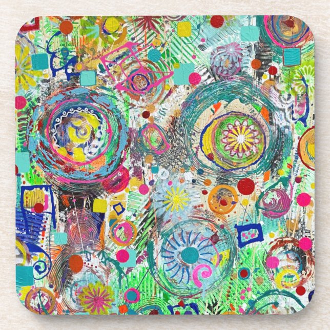 Party in einem Set mit 6 Untersetzer (Vorderseite)