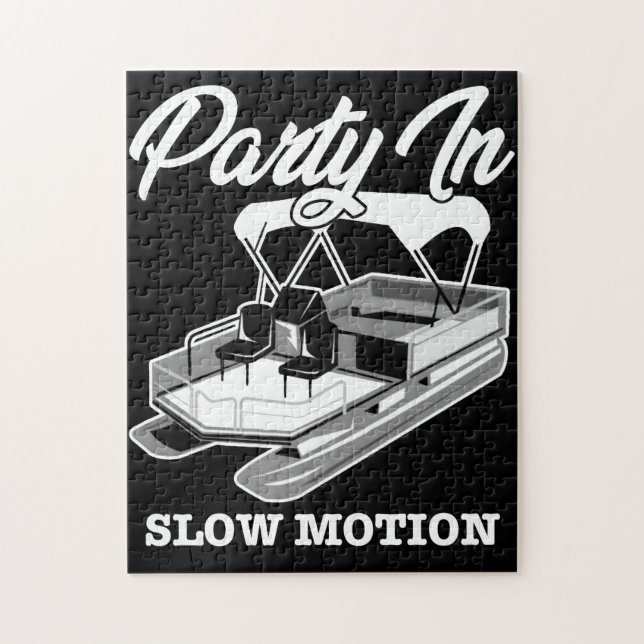 PARTY IN LANGSAM BEWEGUNG Pontoon Boot (Vertikal)