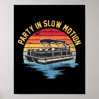 Party in Slow Motion auf einem Pontonboot auf dem