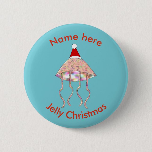 Party Jellyfish Custom Button (Vorderseite)