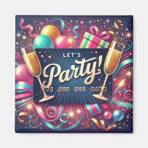 Party-Karte Magnet