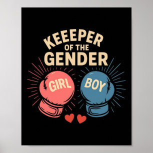 Party-Keeper für Geschlechter - Boxing Rosa o Poster