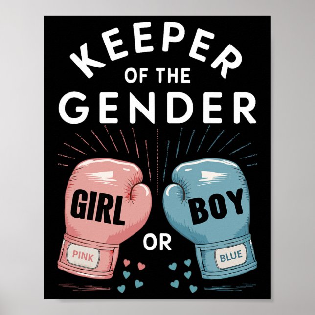 Party-Keeper für Geschlechter Poster (Vorne)
