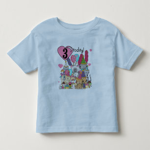 Party Kittens 3e anniversaire Tshirts et cadeaux