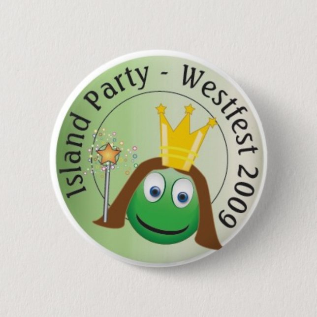 Party-Knopf der Königin-Lo Button (Vorderseite)