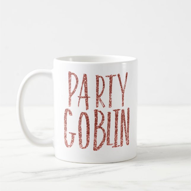 Party-Kobold-Rosen-GoldGlitter Kaffeetasse (Links)
