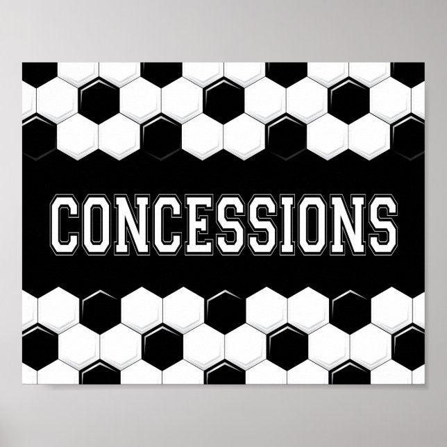 Party-KONZESSIONEN signieren Print Poster (Vorne)