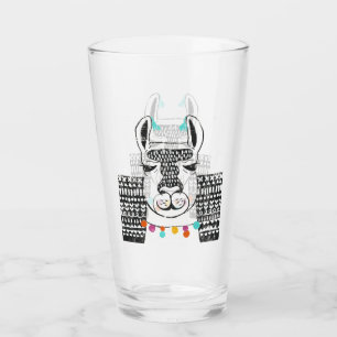 Party-Lama - Porträt Glas