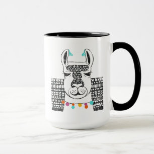 Party-Lama - Porträt Tasse