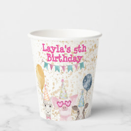 Party Landtiere Personalisiert Pappbecher