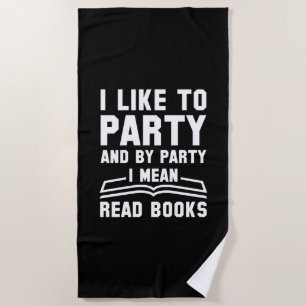 Party-Lese-Bücher Strandtuch