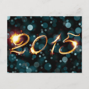 Party-Leuchten 2015 Einladungspostkarte