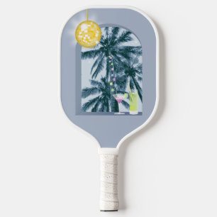 Party Lights Cocktails Diskothek Ball Palms on Blu Pickleball Schläger