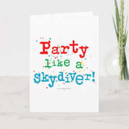 Party like a SKYDIVER! Karte