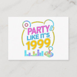 Party Like It’s 1999®™ – Electric Neon Soundtrack  Begleitkarte