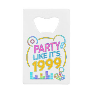 Party Like It’s 1999®™ – Neon Soundtrack Geldbeutel Flaschenöffner