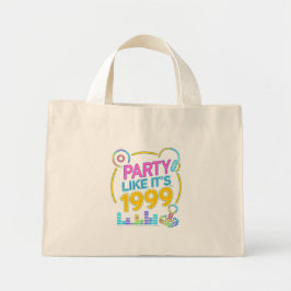Party Like It’s 1999®™ – Neon Soundtrack Mini Stoffbeutel
