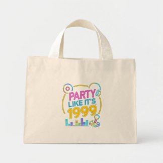 Party Like It’s 1999®™ – Neon Soundtrack  Mini Stoffbeutel