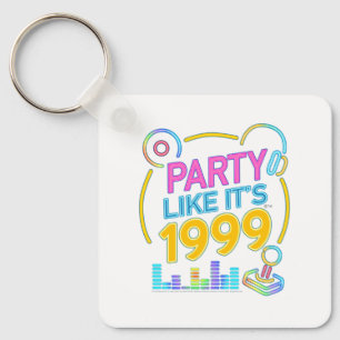 Party Like It’s 1999®™ – Neon Soundtrack  Schlüsselanhänger