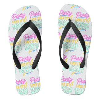 Party Like It’s 1999®™ – Neon-Spannung Flip Flops