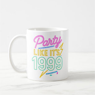Party Like It’s 1999®™ – Neon Spannung Kaffeetasse