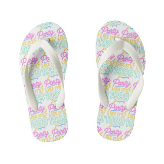 Party Like It’s 1999®™ – Neon Spannung Kinderbadesandalen