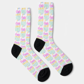 Party Like It’s 1999®™ – Neon Spannung Socken