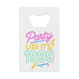Party Like It’s 1999®™ – Neon Voltage Geldbeutel Flaschenöffner