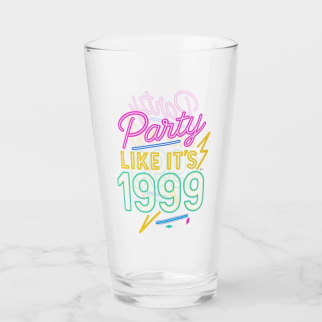 Party Like It’s 1999®™ – Neon Voltage Glas (Vorderseite)