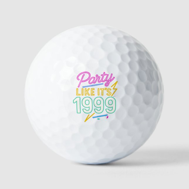 Party Like It’s 1999®™ – Neon Voltage Golfball (Vorderseite)