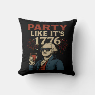 Party like it's 1776 Funny Patriotic Drinking Desi Kissen