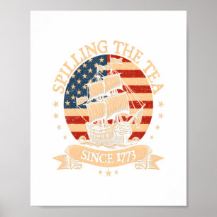 Party Like It's 1776 - Retro Patriotic Bow Poster