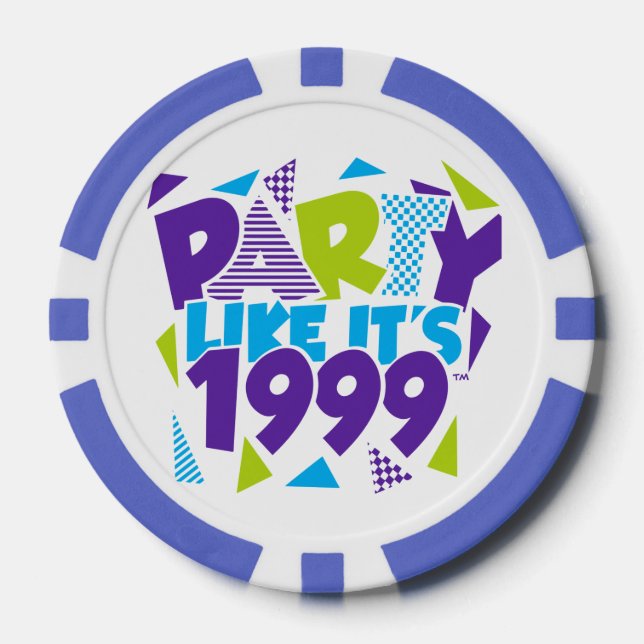 Party like it's 1999®™ Poker Chips - Design 01 (Vorderseite)