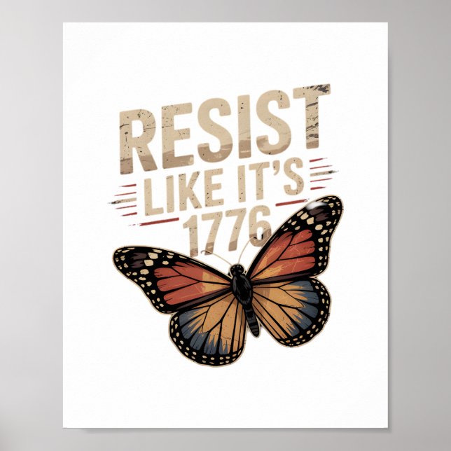 Party Like USA 1776 Funny Design Poster (Vorne)