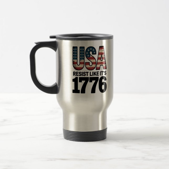 Party Like USA 1776 Funny Design Reisebecher (Links)