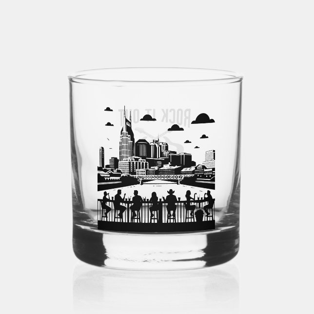 Party Liqueur Verre Nashville Bar Pub Skyline (Recto)