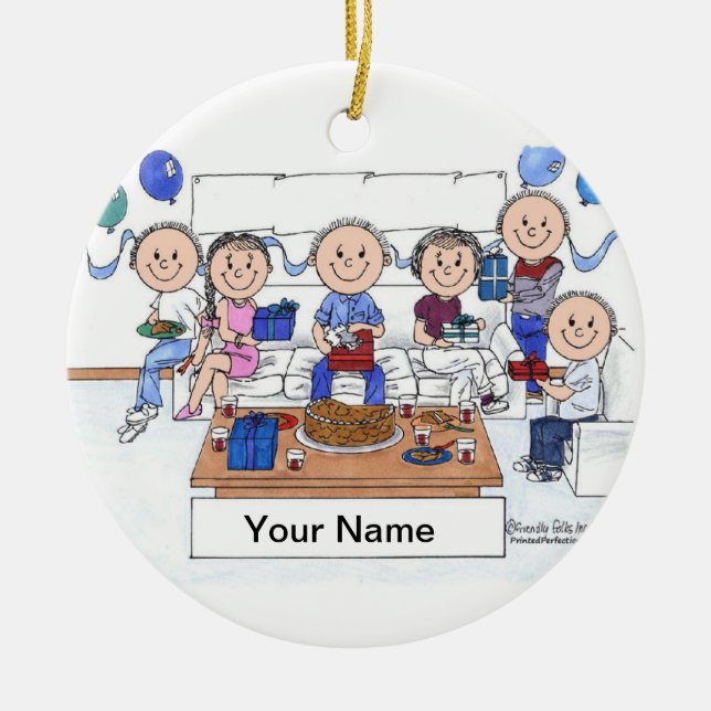 Party - männlich keramikornament (Vorne)