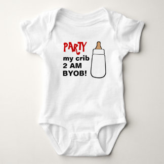 Party mein Baby-Bodyshirt 2AM BYOB Baby Strampler