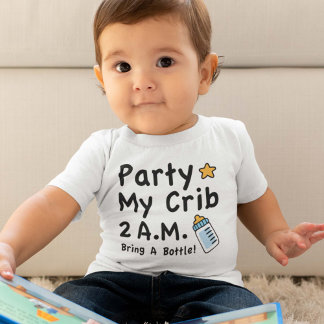 Party. Mein Haus. 2 Uhr Baby T-shirt