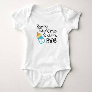 Party meine Krippe BYOB Baby Strampler