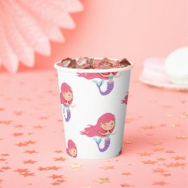 Party Mermaids Geburtstag Lila Papierlaufwerke Pappbecher