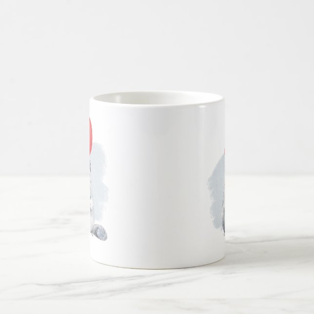 Party mit Chinchilla Kaffeetasse (Mittel)
